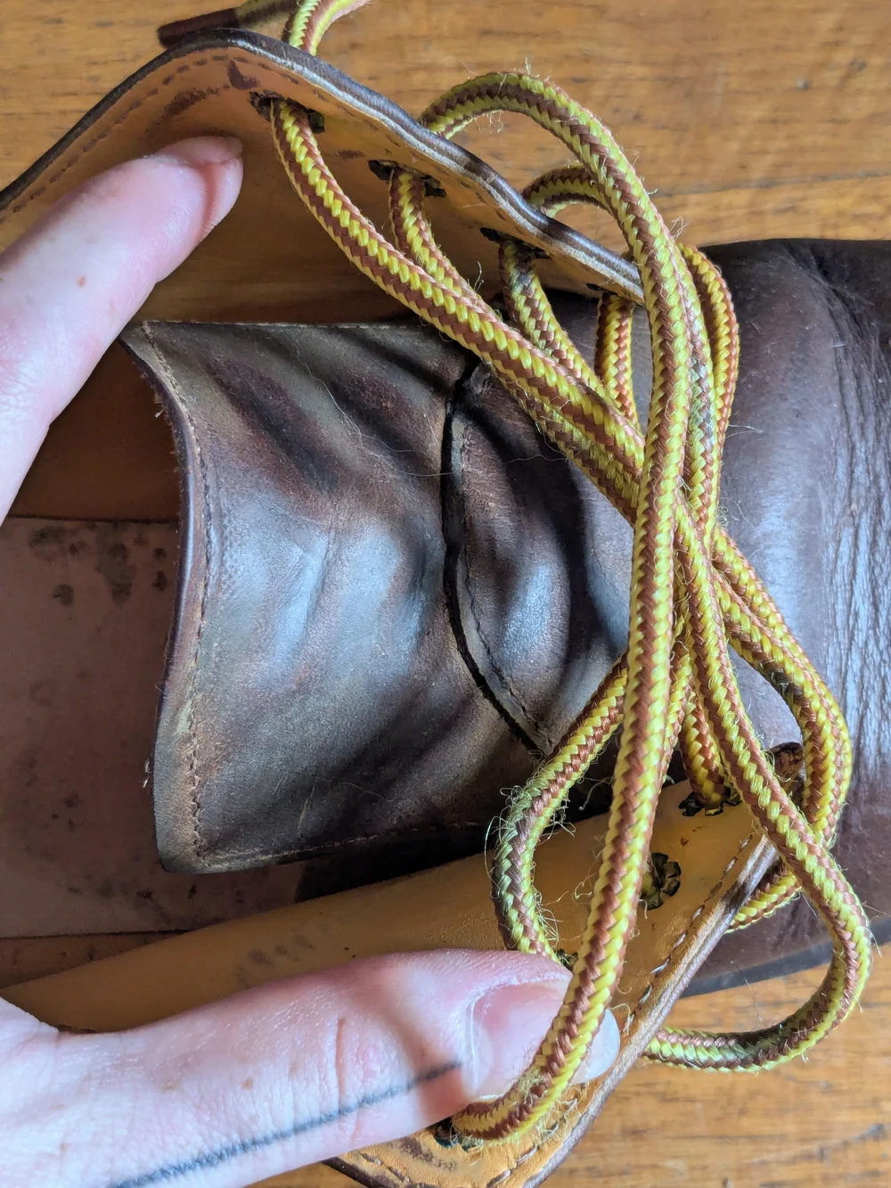 1990s Made in England Dr. Martens 1461s in Brown Leather